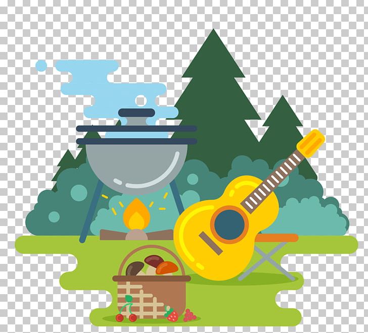Camping Illustration PNG, Clipart, Acoustic Guitar, Acoustic Guitars, Adventure, Art, Campfire Free PNG Download