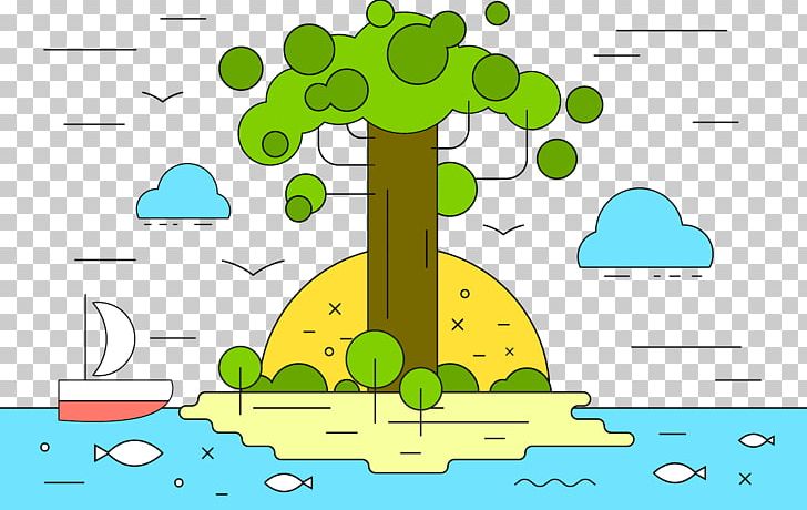 Tree Euclidean Illustration PNG, Clipart, Area, Cartoon, Cartoon Island, Crown, Diagram Free PNG Download
