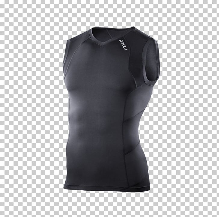 T-shirt Sleeveless Shirt 2XU Compression Garment Clothing PNG, Clipart, 2 Xu, 2xu, Active Shirt, Active Undergarment, Black Free PNG Download