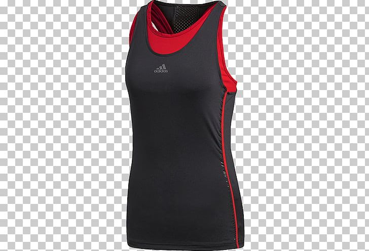T-shirt Sleeveless Shirt Clothing Adidas Tennis PNG, Clipart, Active Shirt, Active Tank, Active Undergarment, Adidas, Black Free PNG Download