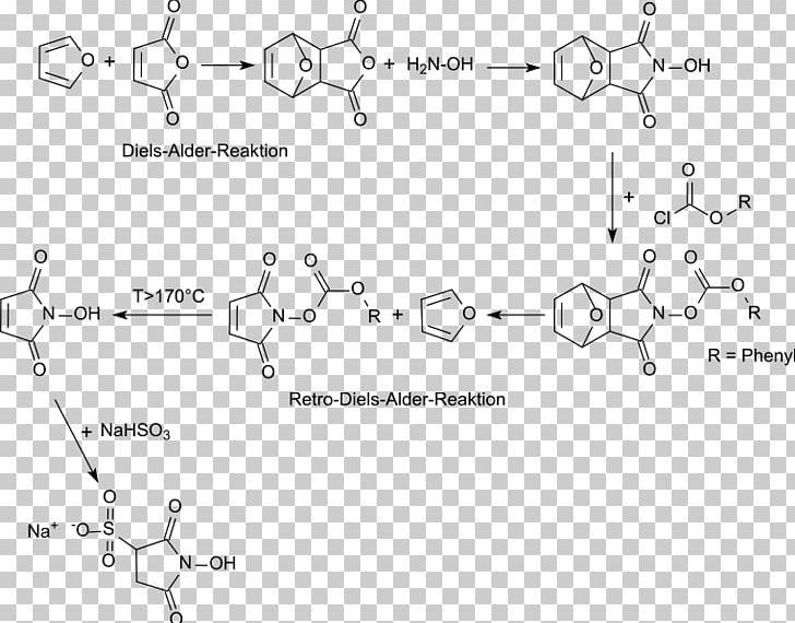 N-Hydroxysulfosuccinimide Sodium Salt N-Hydroxysuccinimide N-Hydroxymaleinimid Sodium Metabisulfite Sodium Bisulfite PNG, Clipart, Angle, Area, Auto Part, Black And White, Diagram Free PNG Download