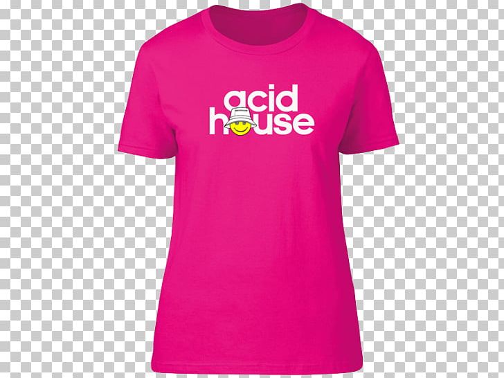 T-shirt Logo Font Sleeve Pink M PNG, Clipart, Active Shirt, Clothing, Logo, Magenta, Neck Free PNG Download