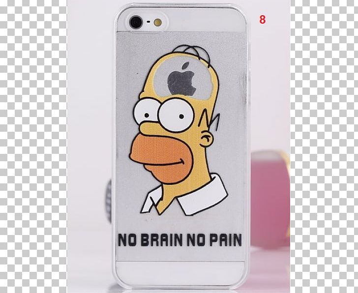 IPhone 4S IPhone 5s Homer Simpson PNG, Clipart, Apple, Bird, Communication Device, Ducks Geese And Swans, Electronic Device Free PNG Download
