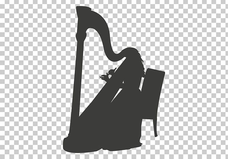 Silhouette Harp Musician Musical Instruments PNG, Clipart, Accordion, Animals, Arpa, Black, Black And White Free PNG Download