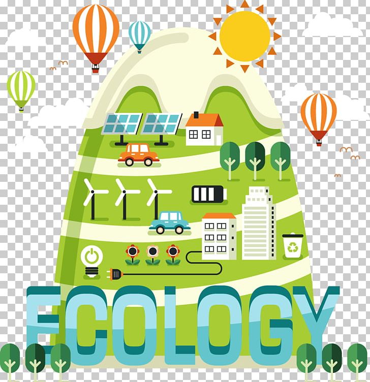 Ecology Landscape Illustration PNG, Clipart, Area, Background Green, Brand, Cartoon, Energy Saving Free PNG Download