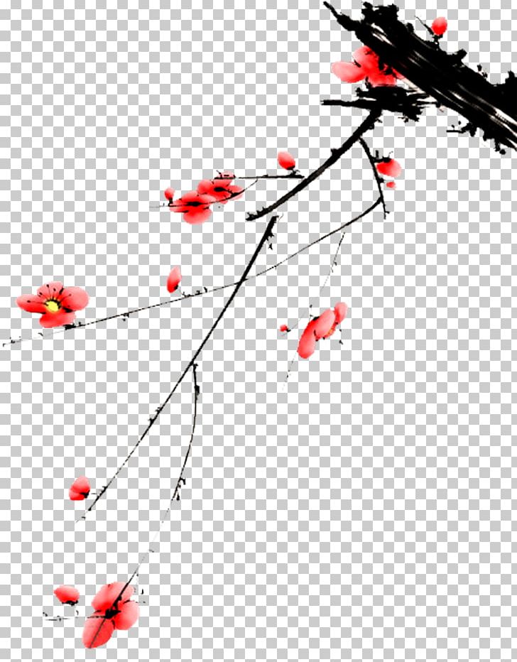 Plum Blossom Ink Wash Painting 水墨写意 Chinese Painting PNG, Clipart, Bamboo, Branch, Chinese Painting, Drawing, Flower Free PNG Download