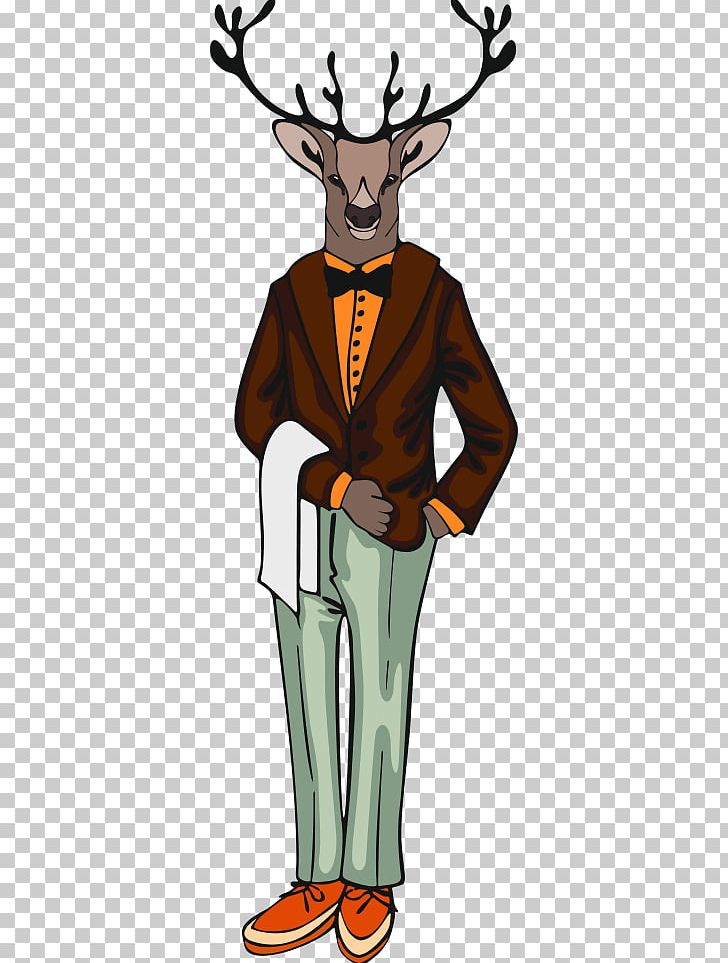 Deer Illustration PNG, Clipart, Angry Man, Animals, Antler, Business Man, Cartoon Free PNG Download