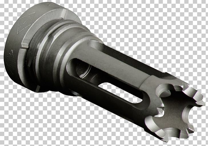 Flash Suppressor Firearm Muzzle Brake Silencer 5.56×45mm NATO PNG, Clipart, 762 Mm Caliber, 55645mm Nato, 76239mm, 76251mm Nato, Angle Free PNG Download