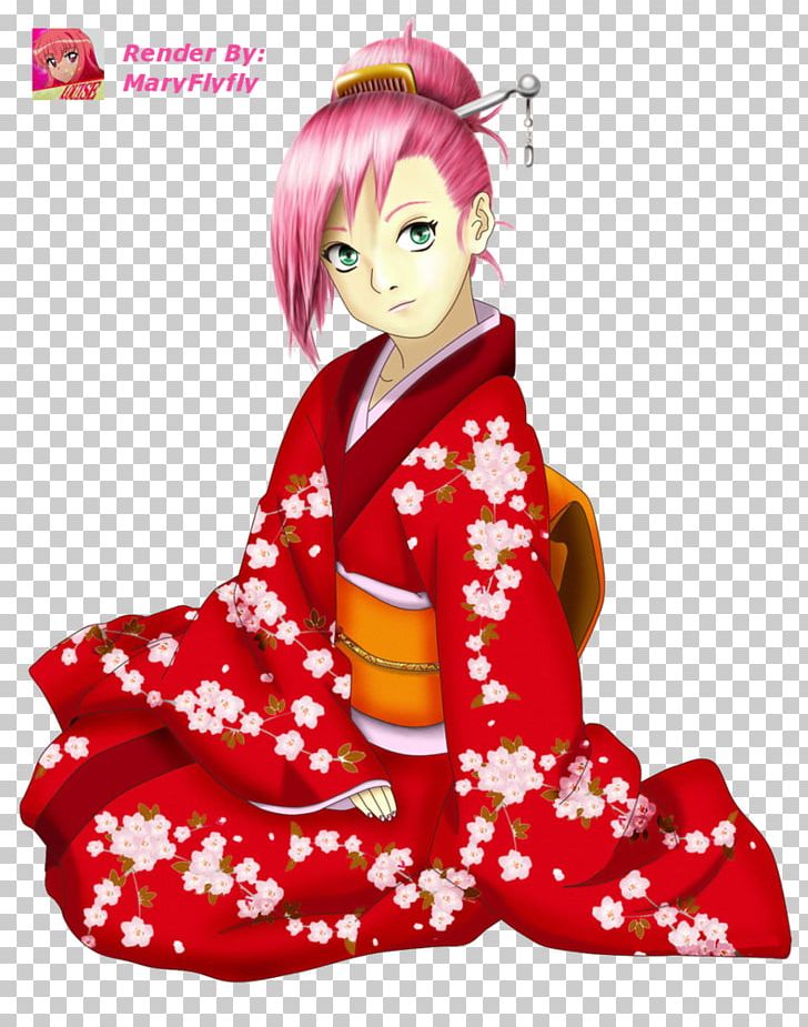 Sakura Haruno Kimono Naruto Anime PNG, Clipart, Anime, Character, Cherry Blossom, Costume, Deviantart Free PNG Download