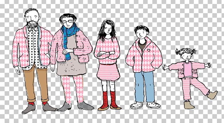 Illustration Family Outerwear Cartoon Drawing PNG, Clipart,  Free PNG Download