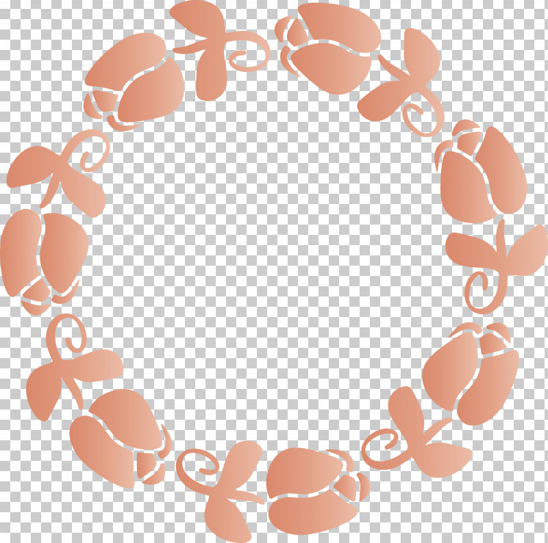 Tulip Frame Easter Frame PNG, Clipart, Circle, Easter Frame, Jewellery, Peach, Tulip Frame Free PNG Download