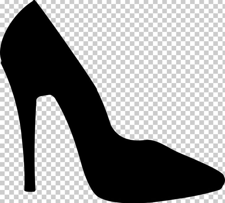 High-heeled Shoe Stiletto Heel PNG, Clipart, Autocad Dxf, Basic Pump, Black, Black And White, Court Shoe Free PNG Download
