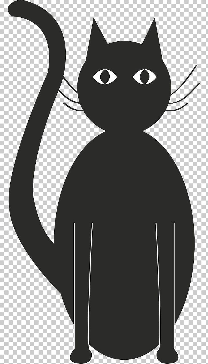 Black Cat Silhouette Kitten T-shirt PNG, Clipart, Animals, Black, Black And White, Black Cat, Carnivoran Free PNG Download