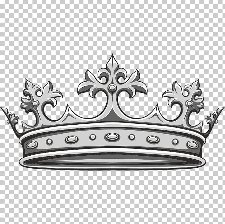 Black And White Crown PNG, Clipart, Black, Black And White, Color, Crown, Fashion Accessory Free PNG Download