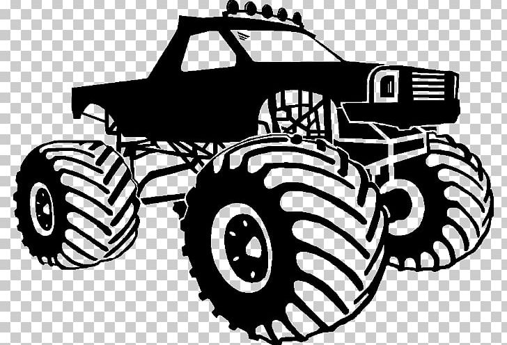 Car Monster Truck Pickup Truck PNG, Clipart, Allterrain Vehicle, Automotive Design, Automotive Tire, Bigfoot, Black And White Free PNG Download