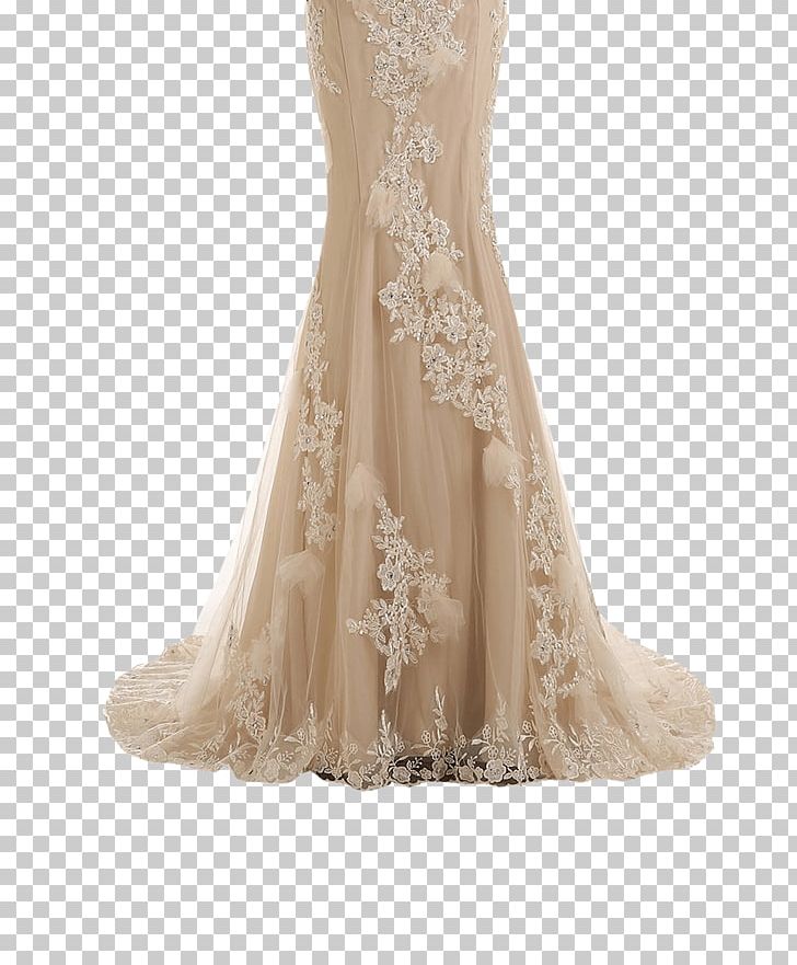 Wedding Dress Evening Gown Bride PNG, Clipart, Bead, Beige, Bridal Accessory, Bridal Clothing, Bridal Party Dress Free PNG Download