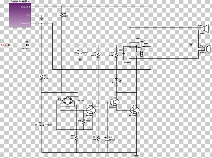 Circuit Diagram Electronic Circuit Schematic Loudspeaker Wiring Diagram PNG, Clipart, Amplifier, Angle, Area, Audio Power Amplifier, Circuit Breaker Free PNG Download
