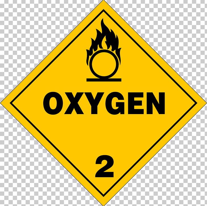 HAZMAT Class 2 Gases Oxygen Placard Dangerous Goods PNG, Clipart, Area, Brand, Combustibility And Flammability, Combustion, Gas Free PNG Download