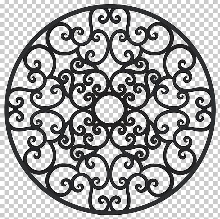 Medallion Iron Ceiling Circle PNG, Clipart, Area, Black And White, Bronze, Ceiling, Circle Free PNG Download