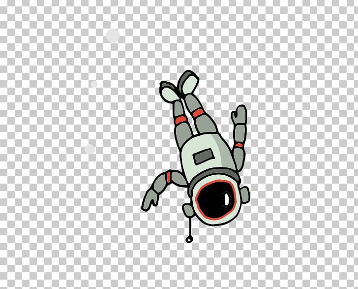 animated astronaut floating