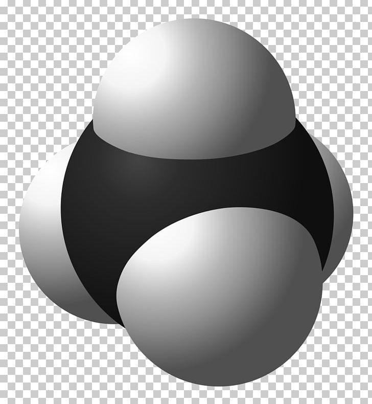 Methane Space-filling Model Natural Gas Molecule Greenhouse Gas PNG, Clipart, Angle, Atom, Ballandstick Model, Biogas, Black Free PNG Download