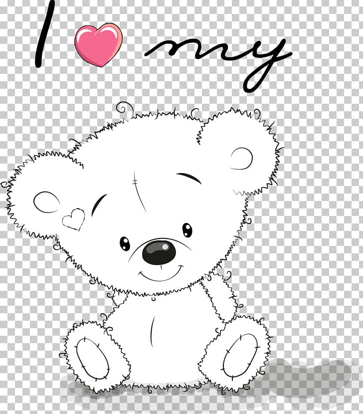 Bear PNG, Clipart, Black And White, Carnivoran, Cartoon, Cute, Cute Vector Free PNG Download