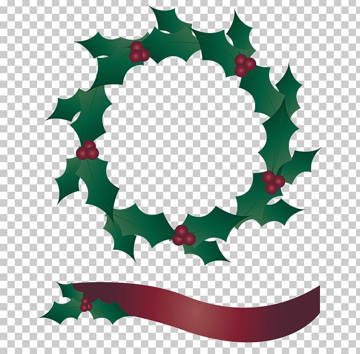 Christmas Tree Wreath Garland PNG, Clipart, Aquifoliaceae, Banner, Border, Christmas, Christmas Decoration Free PNG Download