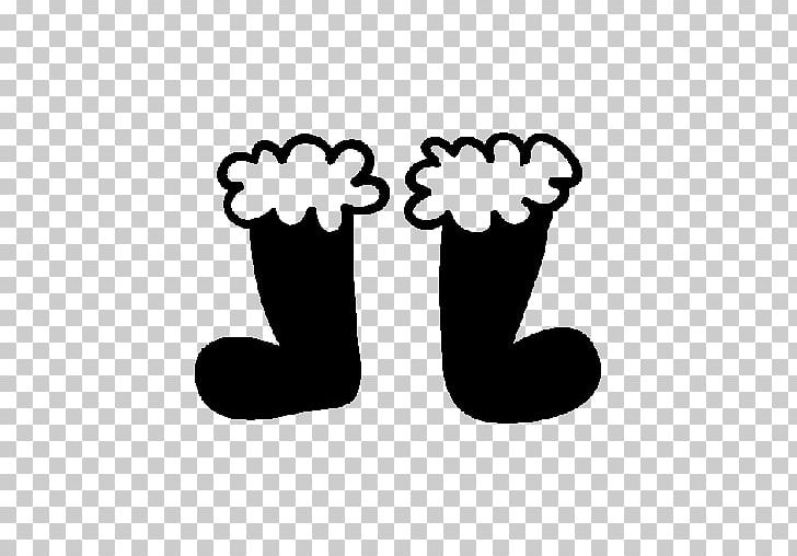 Shoe Sock Computer Icons Boot Christmas PNG, Clipart, Accessories, Area, Black And White, Boot, Christmas Free PNG Download