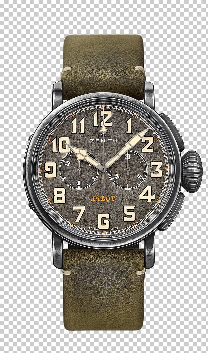 Zenith Chronograph Automatic Watch Watchmaker PNG, Clipart, Accessories, Automatic Watch, Baume Et Mercier, Brand, Brown Free PNG Download