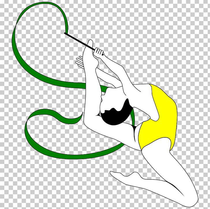 Premium Vector  Vector doodle rhythmic gymnastics ribbon. gymnastics  equipment