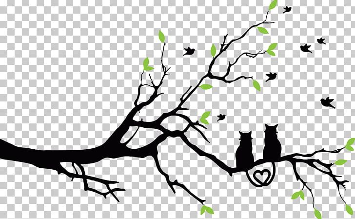 Cat Tree PNG, Clipart, Animals, Art, Beak, Bird, Black Free PNG Download