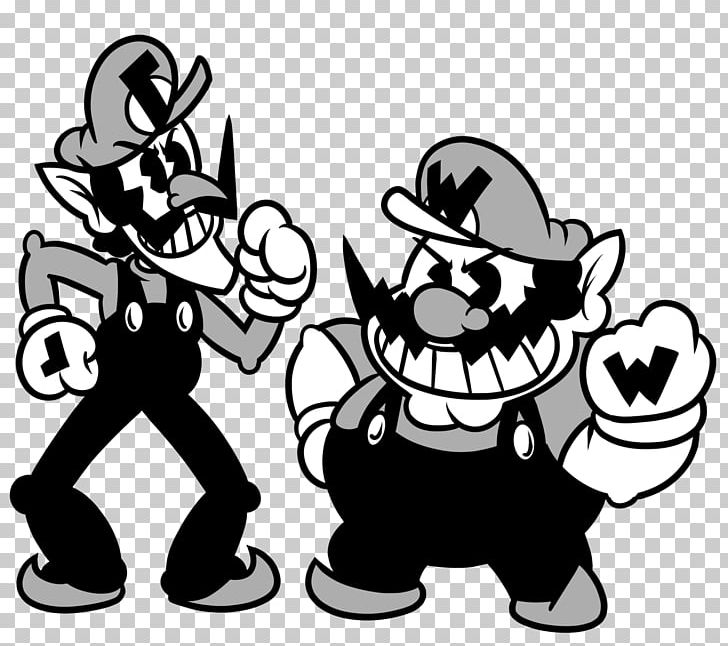 Mario Bros. Cartoon Wario Comics PNG, Clipart, Art, Black, Black And White, Brother Cartoon, Cartoon Free PNG Download