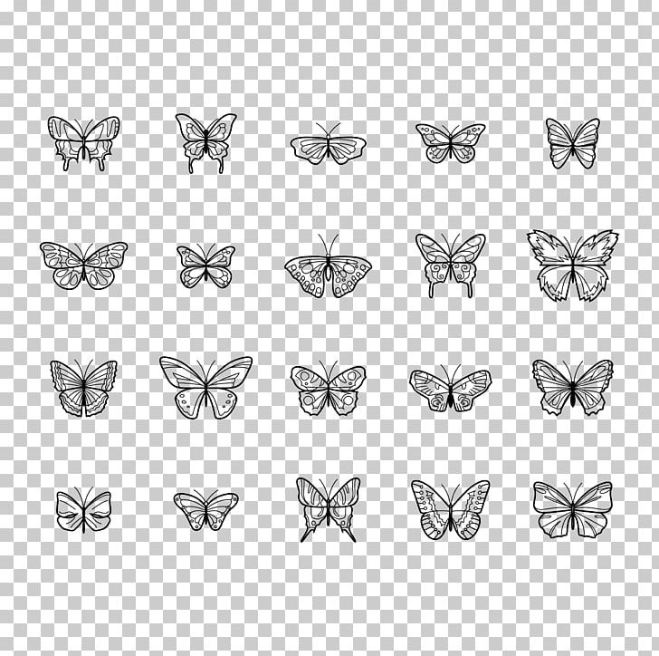 Butterfly Moth Wing Wild Flower Insect PNG, Clipart, Angle, Black And White, Body Jewellery, Body Jewelry, Butterfly Free PNG Download