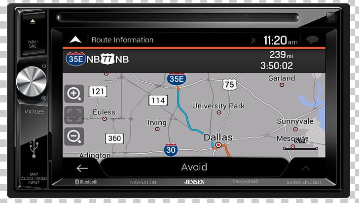 Car GPS Navigation Systems Jensen VX7023 Navigation Receiver Vehicle Audio ISO 7736 PNG, Clipart, Audio Receiver, Automotive Navigation System, Av Receiver, Car, Din Free PNG Download