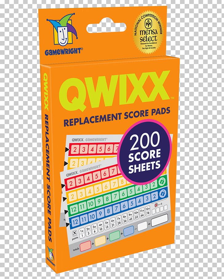 Gamewright Qwixx Dice Game Board Game PNG, Clipart,  Free PNG Download