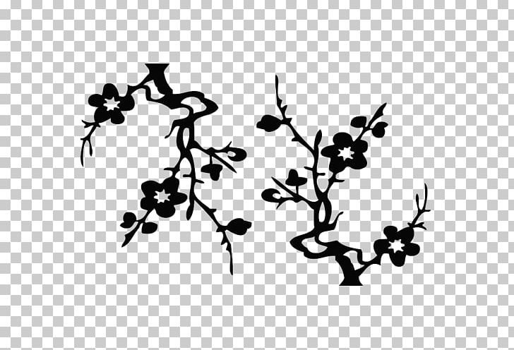 Twig Sticker Plant Stem Leaf PNG, Clipart, Black And White, Branch, Flora, Flower, Leaf Free PNG Download