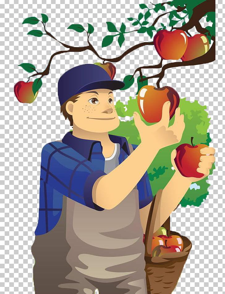 Fruit Picking Orchard Apple Farmer PNG, Clipart, Agriculture, Apple Fruit, Apple Logo, Apple Tree, Art Free PNG Download