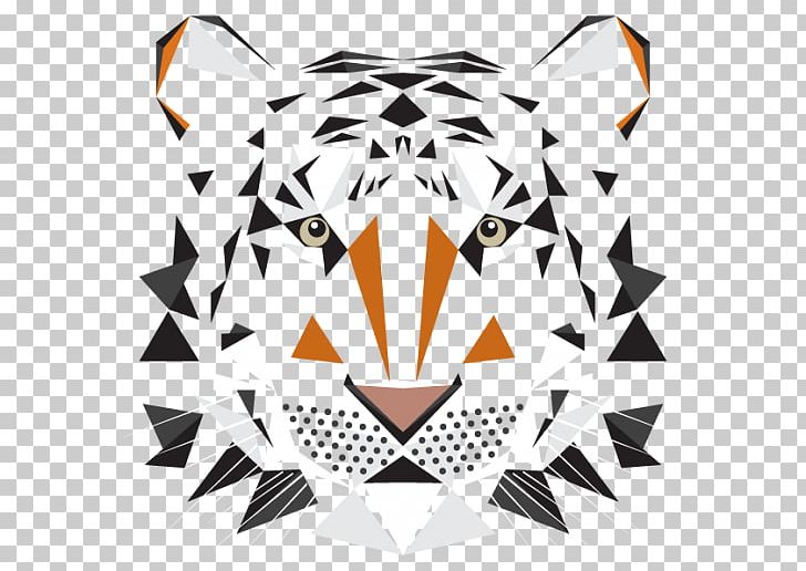 Tiger Geometry Geometric Shape PNG, Clipart, Animals, Big Cat, Computer Icons, Encapsulated Postscript, Geometric Shape Free PNG Download