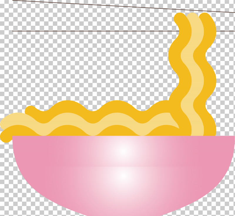 Noodles PNG, Clipart, Line, Noodles, Pink, Yellow Free PNG Download