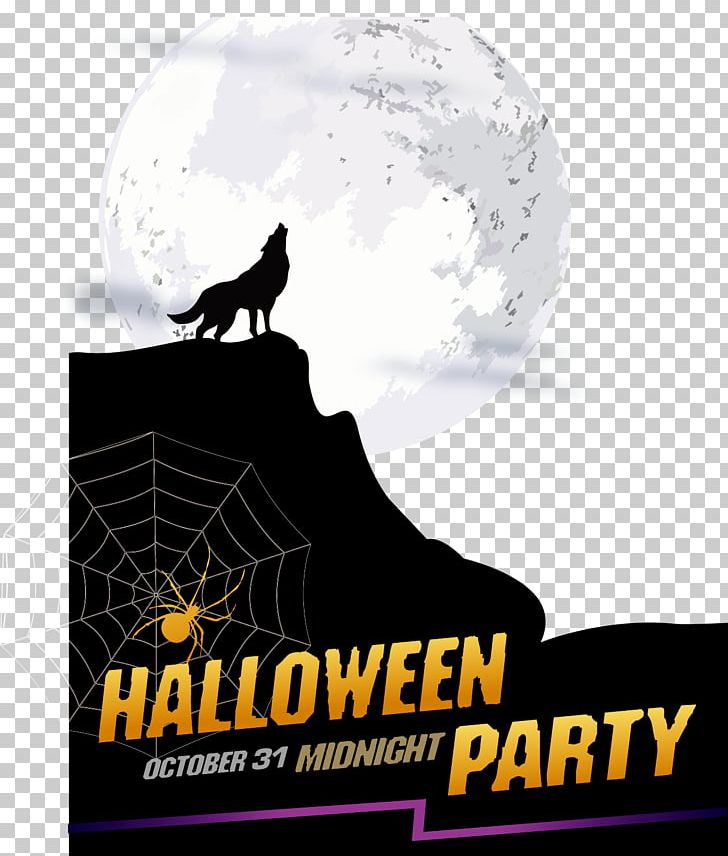 Halloween Poster Party Gray Wolf PNG, Clipart, Advertising, Angry Wolf Face, Animals, Black Wolf, Brand Free PNG Download