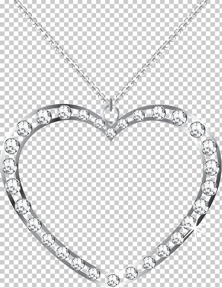 Silver Heart PNG, Clipart, Black And White, Body Jewelry, Chain, Charms Pendants, Computer Icons Free PNG Download
