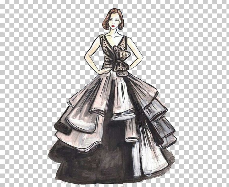 Custom Gown Portrait ~ Fashion Illustration — I Do Illustration