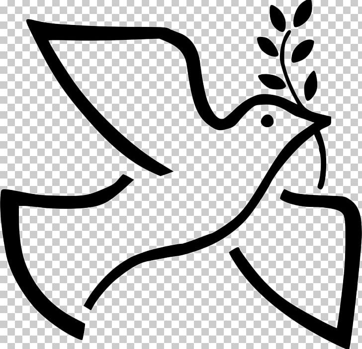 Peace Symbols Doves As Symbols Olive Branch PNG, Clipart, Artwork, Beak, Black, Black And White, Branch Free PNG Download
