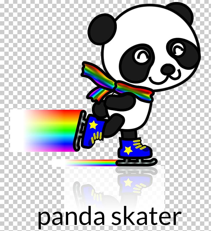 Giant Panda Ice Skating Roller Skating PNG, Clipart, Area, Artwork, Computer Icons, Figure Skating, Giant Panda Free PNG Download
