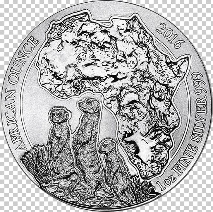 Silver Coin Rwanda Bullion Coin PNG, Clipart, Africa, Apmex, Big Cats, Black And White, Bullion Free PNG Download