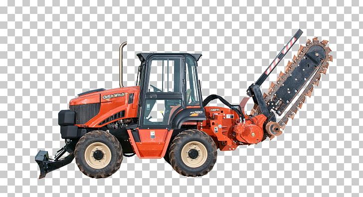Tractor Trencher Machine Ditch Witch Excavator PNG, Clipart, Agricultural Machinery, Bulldozer, Chain, Construction Equipment, Ditch Witch Free PNG Download