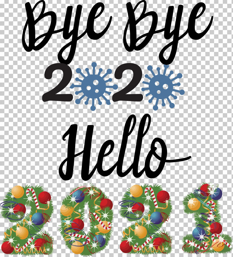 Hello 2021 New Year PNG, Clipart, Chinese New Year, Christmas Day, Christmas Decoration, Christmas Ornament, Christmas Tree Free PNG Download