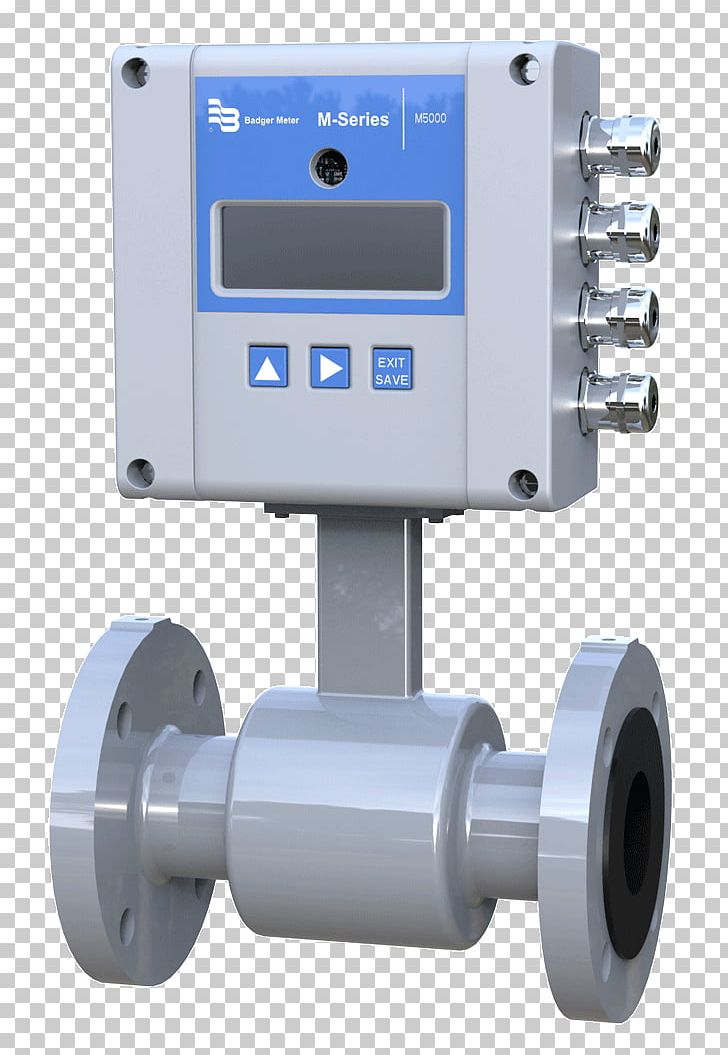 Magnetic Flow Meter Flow Measurement Water Metering Badger Meter PNG, Clipart, Angle, Badger Meter Inc, Cylinder, Electromagnetic Field, Electronic Component Free PNG Download