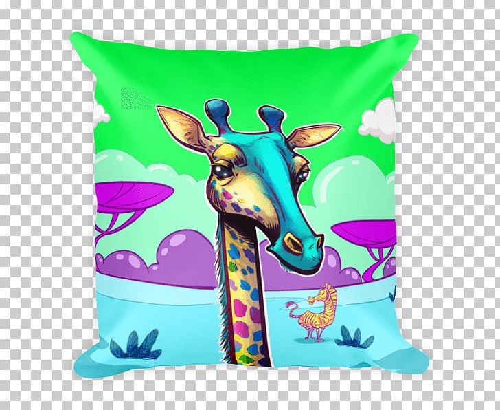 Throw Pillows Cushion Giraffe Electro Threads PNG, Clipart, Boho Skull, Cushion, Electro Threads, Furniture, Giraffe Free PNG Download