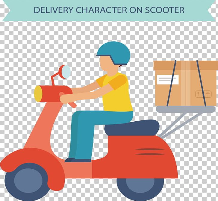 Scooter Motorcycle Courier PNG, Clipart, Area, Cars, Cartoon Motorcycle, Courier, Delivery Free PNG Download
